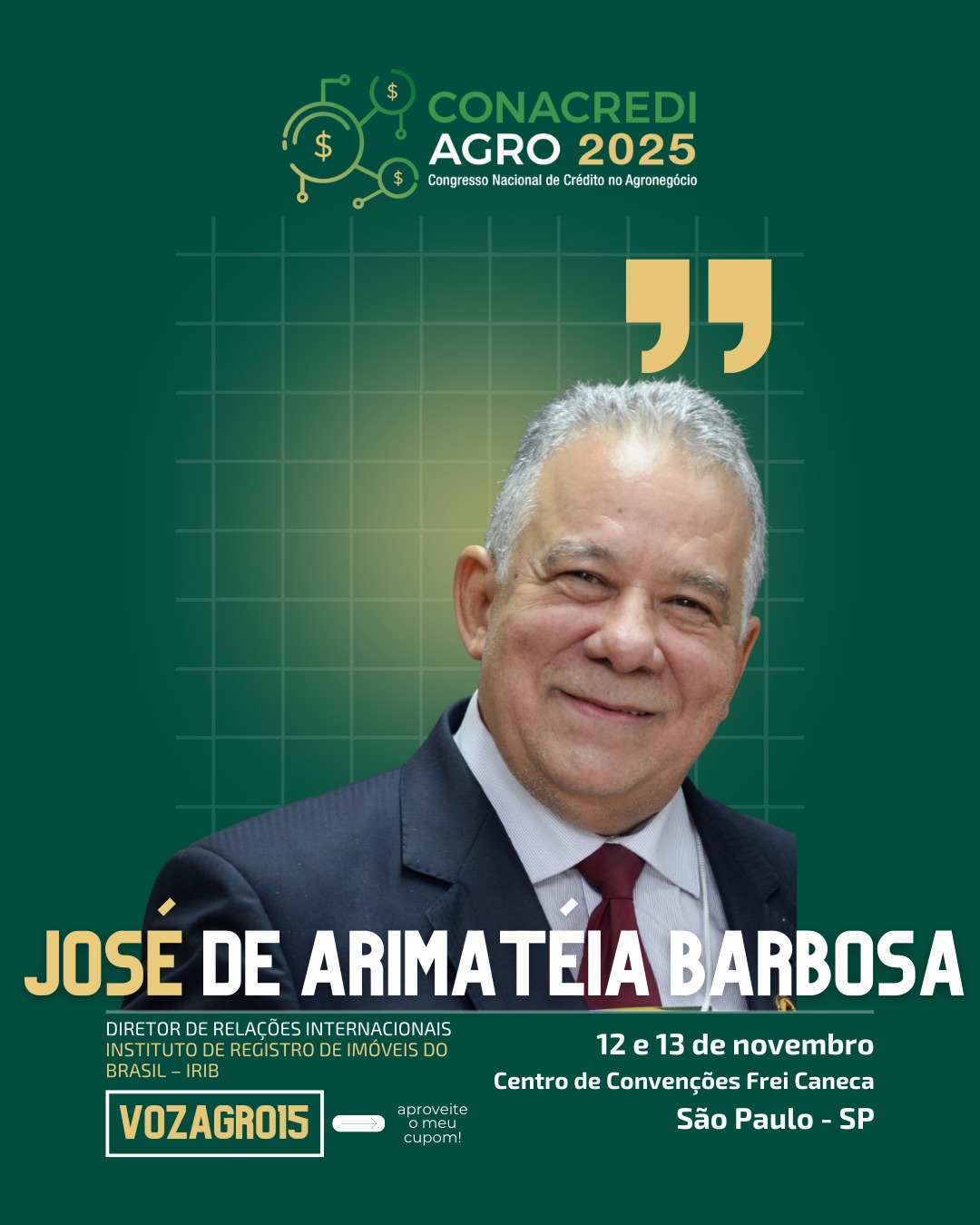 Cartório de Registro de Imóveis participa do CONACREDI AGRO 2025